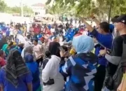 Masyarakat Pelalawan Deklarasikan AHY jadi Presiden dalam Gerak Jalan Santai Partai Demokrat