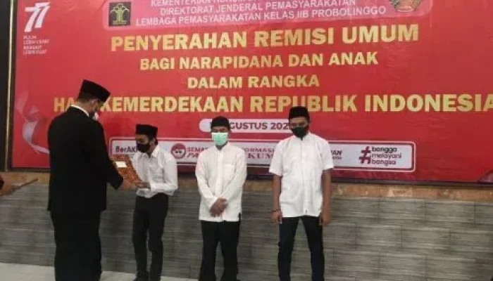 HUT RI ke-77 Sebanyak 532 Warga Binaan Lapas Probolinggo Dapat Remisi Umum 17 Agustus 2022