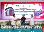 Bupati Sukiman 2 Kali Berturut Terima Penghargaan Indeks SPI Dari KPK RI