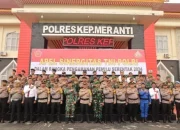 Dukung Cooling System, Polres Meranti Gelar Apel Sinergitas TNI POLRI Dalam Rangka Pengamanan Pemilu 2024