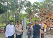 Polri Peduli, Polres kepulauan Meranti Bedah Rumah Warga Menjadi Layak Huni Didesa Alai