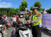 Oprasi Simpatik Sat Lantas Polres Kediri Dan Jasa Raharja