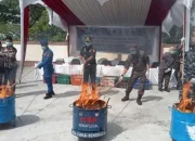 Bea dan Cukai Bengkalis Musnahkan BB 19800 Kg Mangga Ilegal di Kepulauan Meranti