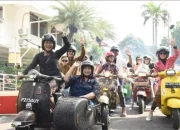Ride of Pride Digelar Komunitas Vespa Perempuan, Riding Berkebaya Meriahkan Hari Kartini di Kota Kediri