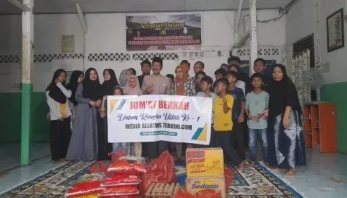 Hut ke-1 Allnewsterkini Berbagi Kebahagiaan di Panti Asuhan Bhakti Mufarridhun