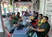 Kapolsek Kompol Imron Teheri Ngopi Bareng Bersama Awak Media Bagan Sinembah