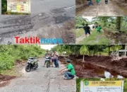 Proyek Normalisasi Disbun Bengkalis Diduga Dikerjakan Asal-asalan Hingga Merusak Jalan