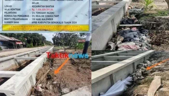 Warga Minta Kontraktor Timbun Pembangunan Turap Beton di Desa Deluk, Kabid SDA Malah Jawab sudah Cantik 