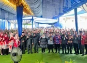 Bupati Bengkalis Kukuhkan Satlinmas Desa dan Kelurahan dari 4 Kecamatan di Duri