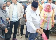Ini yang Disampaikan Cagubri Nomor Urut 02 Saat Blusukan Pasar Duri 