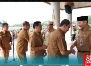 Bupati Wakil Bupati Sekda Rohul Apel Bersama Seluruh ASN Pertama Kerja Pasca Libur Hari Raya Idul Fitri 1445 Hijiriyah