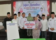 Bupati Kasmarni Serahkan Perangkat MOLDUK Portable di Kecamatan Siak Kecil