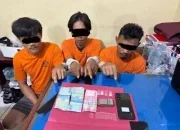 Polsek Ujung Batu Gerebek Kontrakan, Tiga Pria Diciduk Bersama Sabu