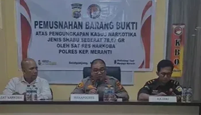 Polres Kepulauan Meranti Bongkar Jaringan Narkotika di Tebing Tinggi