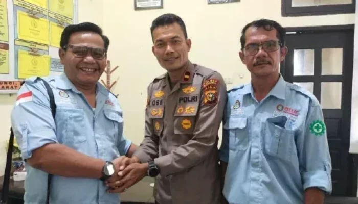 Kapolsek Rambah Samo Terima Silaturahmi SPPP-SKJ, Bahas Komitmen Bersama dalam Menjaga Kamtibmas