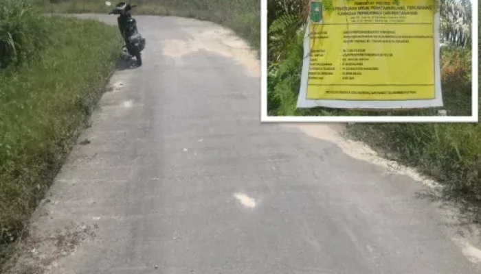 LSM-KPK dan Warga Laporkan Dugaan Korupsi Proyek Jalan ke Polda Riau: Jalan Retak Sebelum 2 Bulan