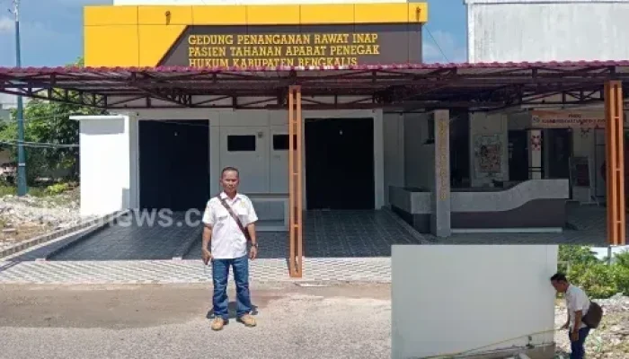 Dana BLUD, Proyek Renovasi Gedung Tahanan APH di RSUD Bengkalis Senilai Rp550 Juta Kompetensi PPTK Dipertanyakan