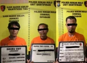 Polres Rohul Tangkap Tiga Pelaku Pembakaran 30 Hektar Lahan di Rambah Samo