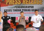 Gelar Konferensi Pers, Polres Rohul Ungkap 56 Kasus Narkotika Selama Mei–Juli 2025