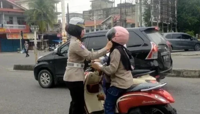 Demi Keamanan, Kelancaran dan Cegah Laka Lantas, Satlantas Polres Rohul Gelar Pengaturan Lalu Lintas