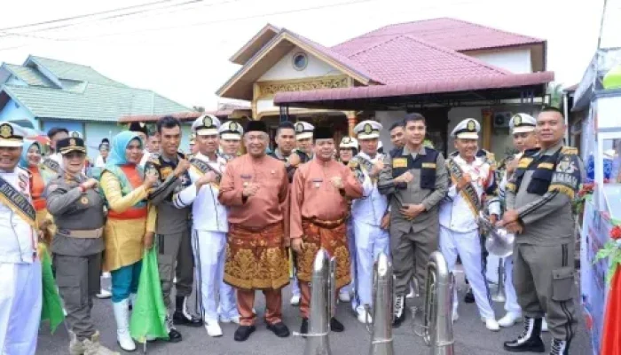 Kontingen Rohul Tampil Memukau di Pawai Taaruf MTQ Riau ke-43 Bengkalis