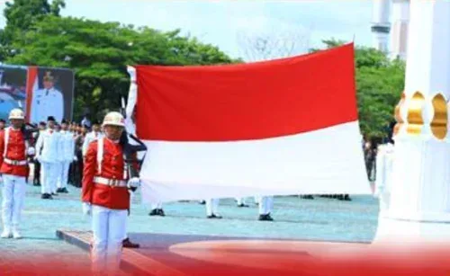 Semarak HUT ke-80 RI di Rohul: Bupati Anton Pimpin Upacara Detik-Detik Proklamasi dengan Penuh Khidmat