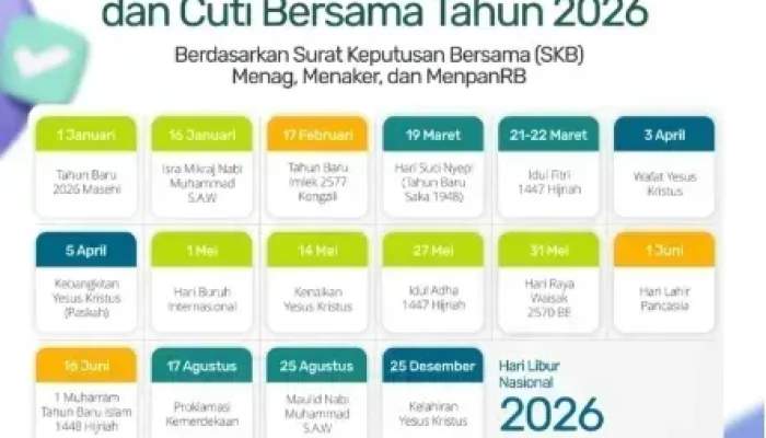 Resmi! Pemprov Riau Umumkan Jadwal Libur dan Cuti Bersama 2026