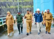 Curah Hujan Tinggi, Bupati Kampar Tinjau Waduk PLTA Koto Panjang dan Imbau Warga Waspada