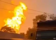 Pipa Gas PT TGI Meledak di Inhil, Warga Terbakar dan Usaha Kecil Hancur