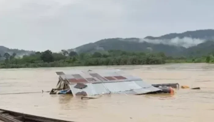 Debit Naik Drastis, Sungai Subayang Kampar Kiri Masuk Status Awas