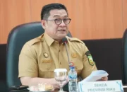 Rapat Virtual Pemprov Riau Tekankan Sinergi Daerah Tekan Inflasi dan Jaga Harga Pangan