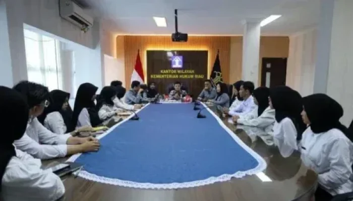 Kakanwil Kemenkum Riau Tekankan Integritas Peserta Magang Hub