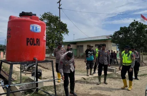 Pascabanjir Aceh Tamiang, Polri Bangun 177 Sumur Bor untuk Atasi Krisis Air Bersih
