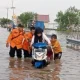 Banjir Rob Kembali Rendam Tembilahan, BPBD Riau Siaga Bantuan