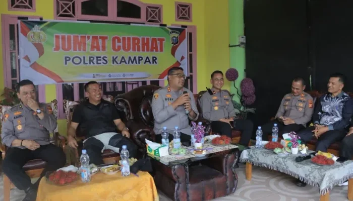Warga Ganting Damai Curhat Soal Keamanan dan Narkoba, Polres Kampar Turun Langsung