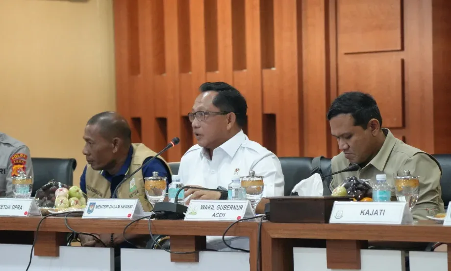 Mendagri Siapkan Posko 24 Jam dan Media Center Khusus untuk Penanganan Bencana Aceh