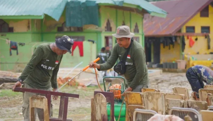 Satpol PP Riau Tuntaskan Misi Kemanusiaan Pascabanjir di Aceh