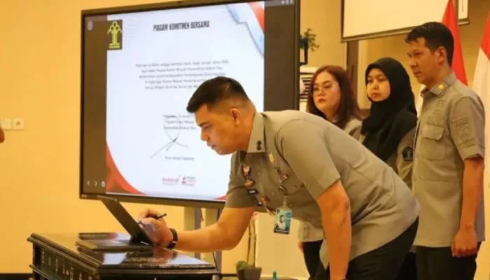 Kemenkum Riau Resmi Mulai WBBM 2026, Perjanjian Kinerja Ditandatangani
