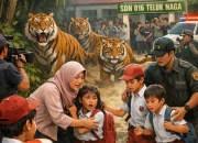 Harimau Berkeliaran Dekat Sekolah, Komnas PA Pelalawan Minta Penanganan Darurat