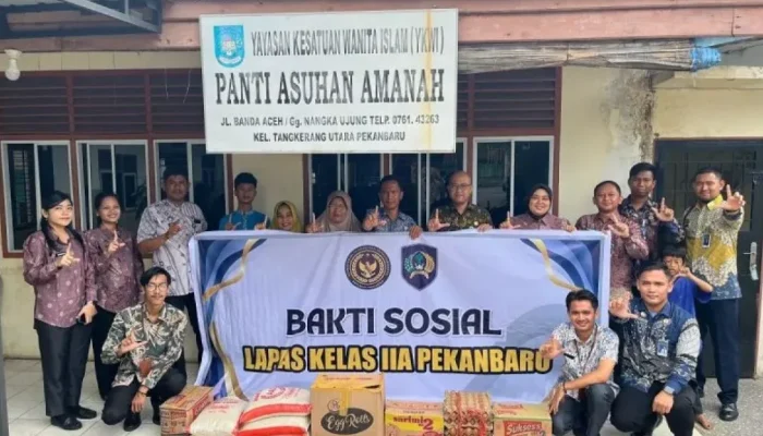Lapas Pekanbaru Gelar Bakti Sosial di Dua Panti Asuhan