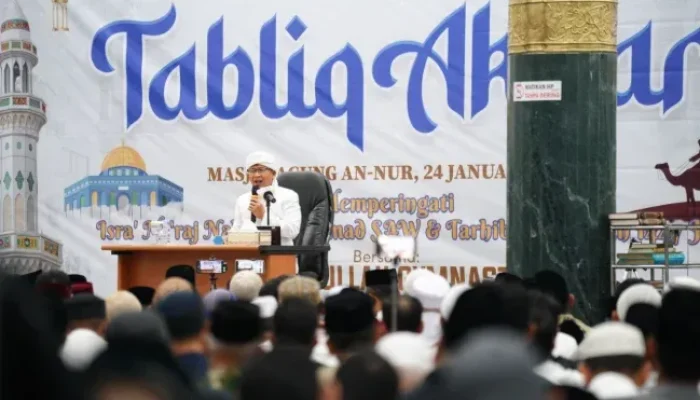 Tabligh Akbar Isra Mi’raj di Masjid Raya Annur, Aa Gym Ajak Umat Perbaiki Salat