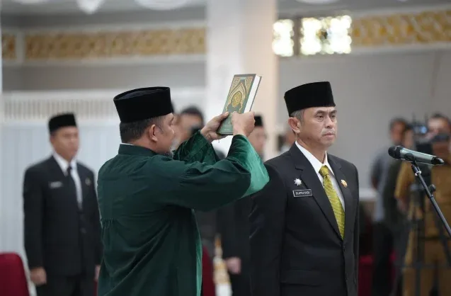 SF Hariyanto Lantik 14 Pejabat Eselon II, Tekankan Integritas dan Kekompakan