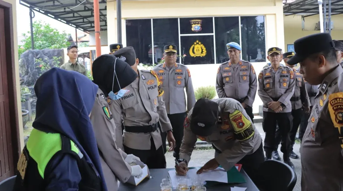 Tes Urin Bhabinkamtibmas, Integritas dan Bebas Narkoba Ditegaskan