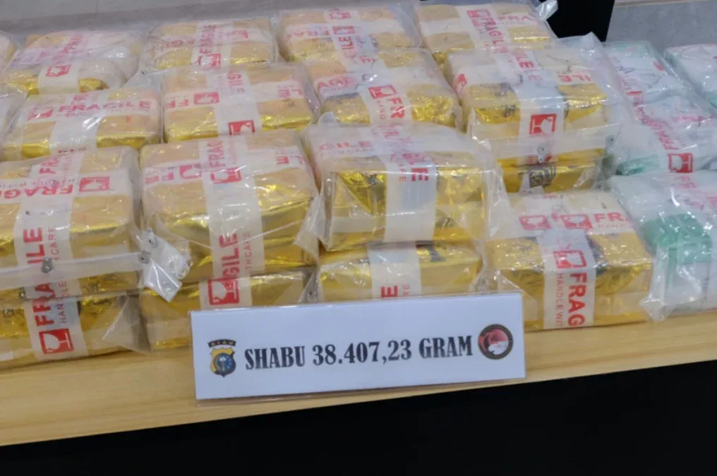 19 Kg Sabu Asal Malaysia Digagalkan di Pekanbaru, Polres Bengkalis Bongkar Jaringan Rp30 Miliar