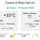 Riau Diselimuti Udara Kabur, Hujan Lokal dan Gelombang Sedang Mengintai