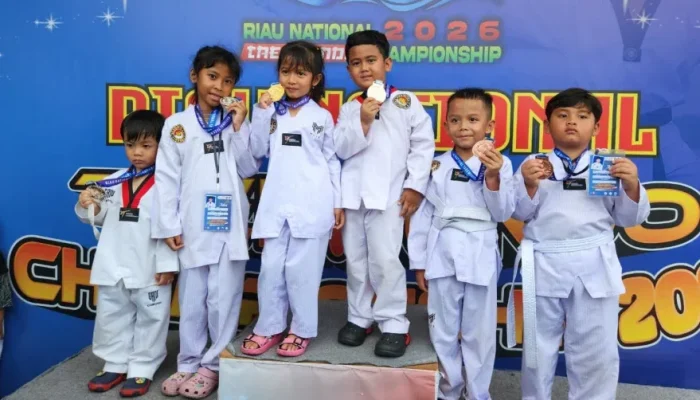 Atlet Taekwondo Polres Kampar Borong 7 Medali di Riau National Championship 2026
