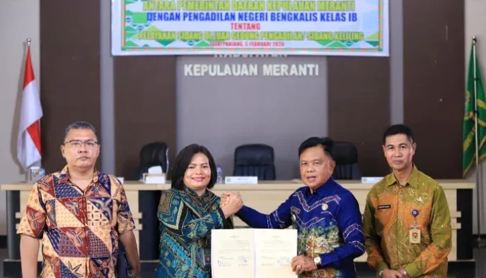 MoU Sidang Keliling Diteken, Warga Meranti Kini Lebih Mudah Akses Keadilan