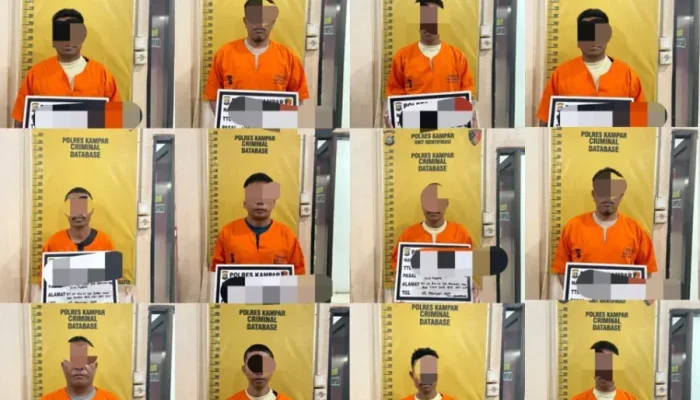 Bentrok Warga dan Sekuriti STRUM di Tapung Hulu, Polres Kampar Tetapkan 9 Tersangka