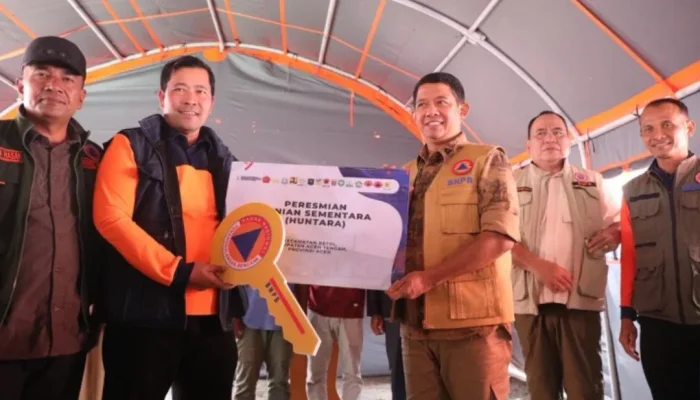 BNPB Serahkan 252 Huntara di Aceh Tengah, Percepat Pemulihan Warga Terdampak Bencana