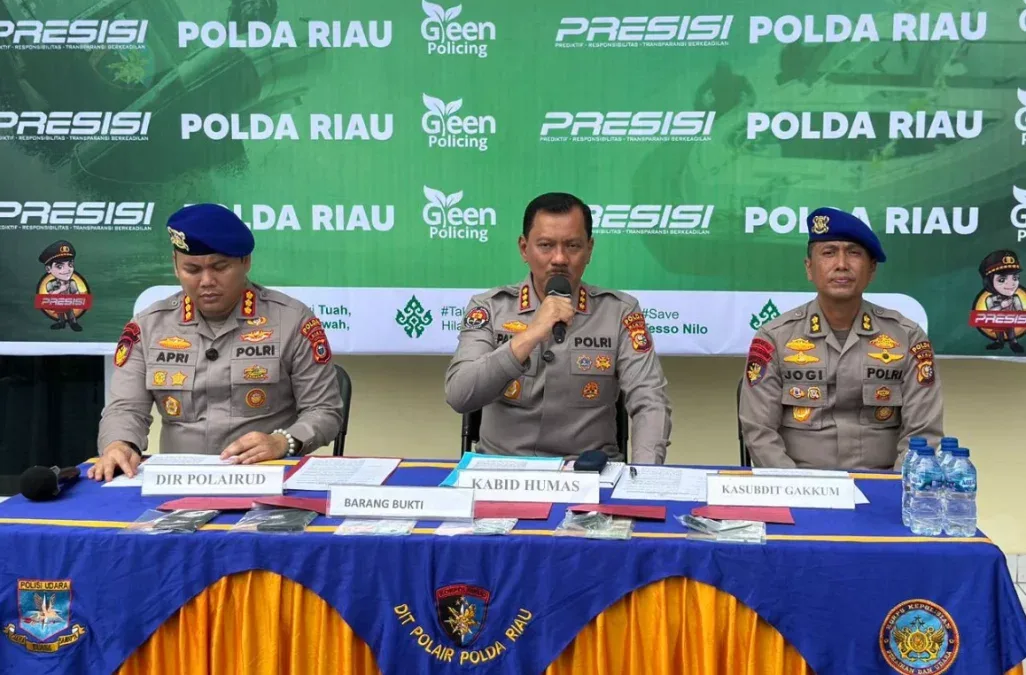 Ditpolairud Polda Riau Gagalkan Penyelundupan 18 WNA Myanmar ke Malaysia